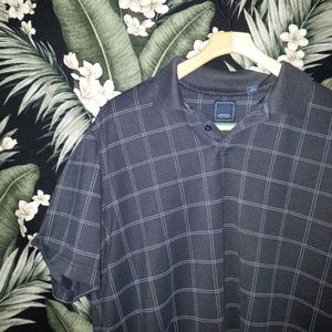 Men's Dark Gray Arrow Short Sleeve Polo